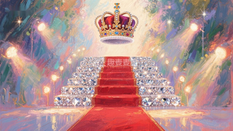 高清大图下载【趣麦麦图】-皇冠红毯梦幻阶梯
