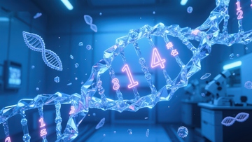 数字DNA链的未来科技视觉