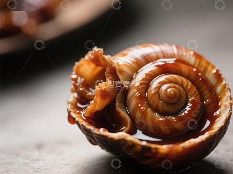 酱汁淋浇的美味海螺