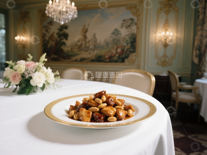 精致餐桌上的美味佳肴