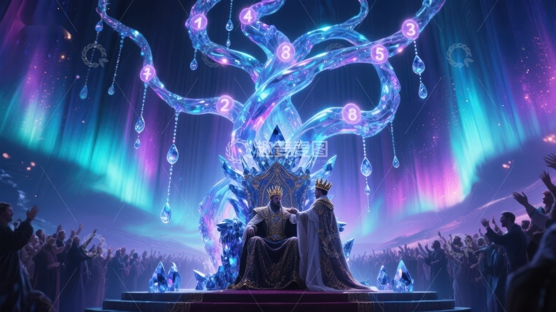 高清大图下载【趣麦麦图】神秘王座上的双人统治者