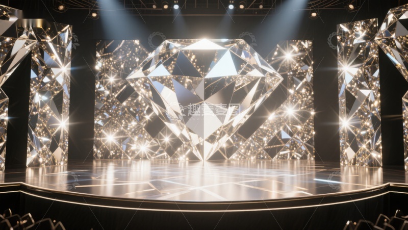 高清大图下载【趣麦麦图】璀璨钻石舞台设计