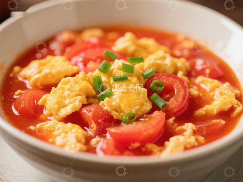 高清大图下载【趣麦麦图】番茄炒蛋美食特写