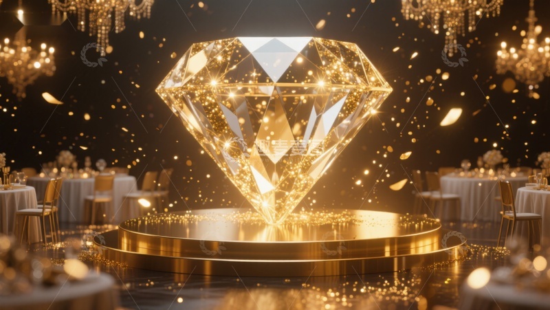 高清大图下载【趣麦麦图】璀璨钻石闪耀宴会厅