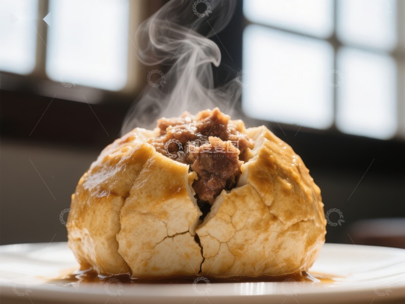 高清大图下载【趣麦麦图】热气腾腾的馅饼，诱人美味
