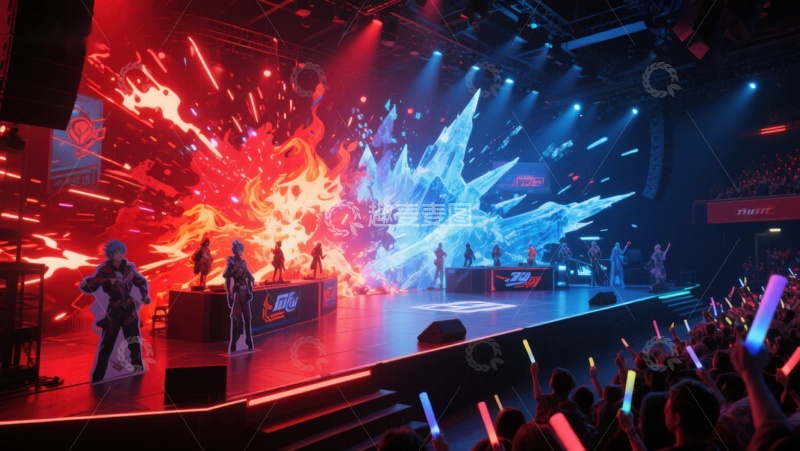 高清大图下载【趣麦麦图】电子竞技舞台表演