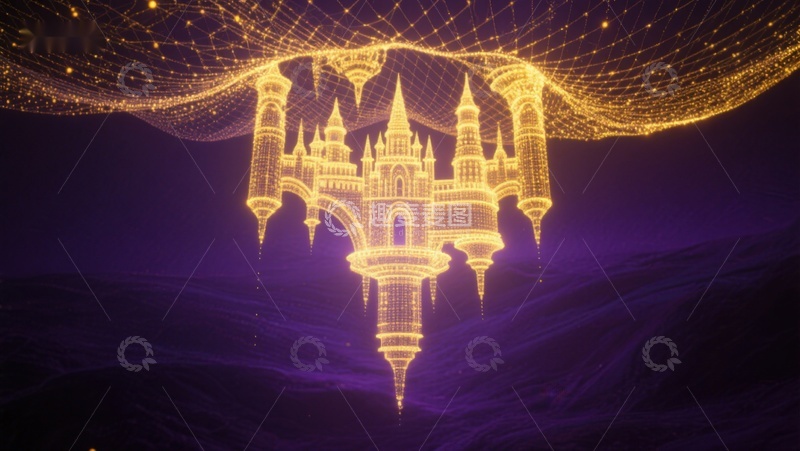 高清大图下载【趣麦麦图】梦幻城堡光影艺术
