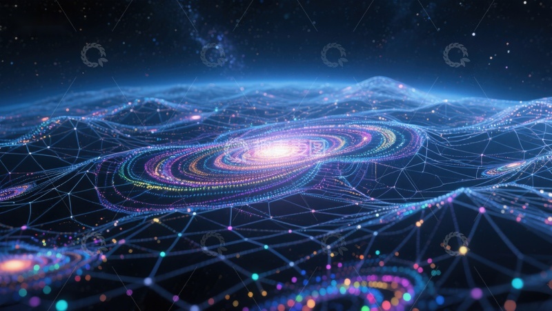 高清大图下载【趣麦麦图】未来科技网络星系图景