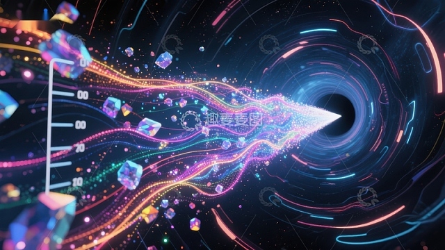 数据流穿越未来科技隧道