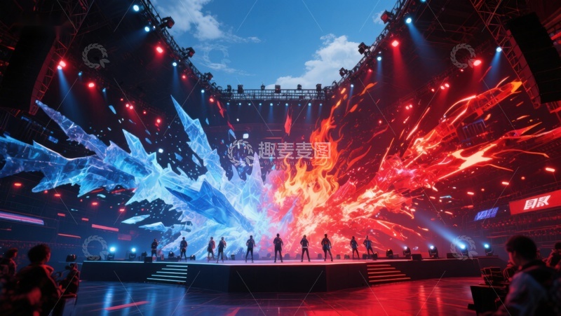 高清大图下载【趣麦麦图】炫彩舞台光影秀