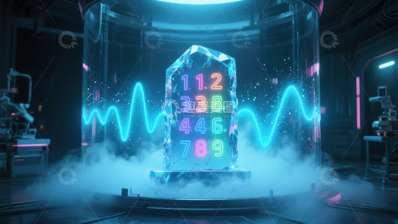 高清大图下载【趣麦麦图】未来实验室中的数字水晶体