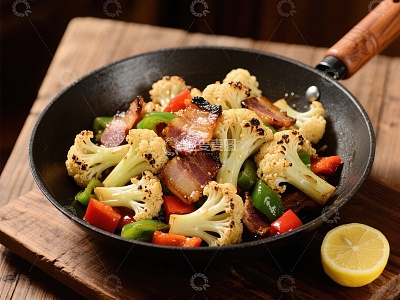 花椰菜培根炒菜