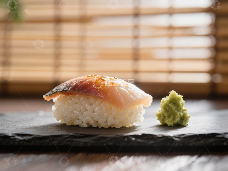 高清大图下载【趣麦麦图】寿司与芥末的精致搭配
