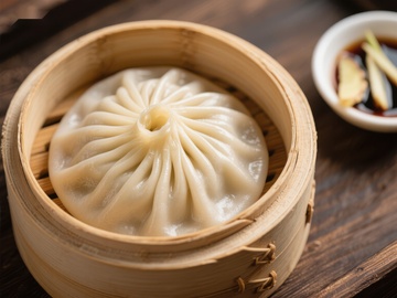 竹笼蒸制的小笼包