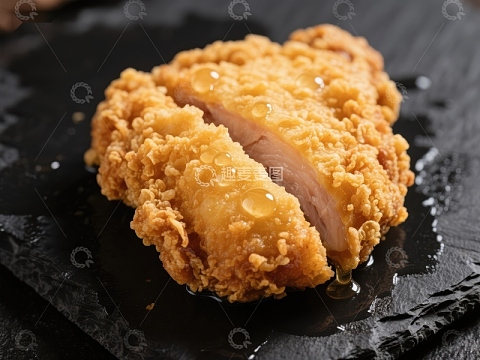 金黄酥脆的炸鸡排