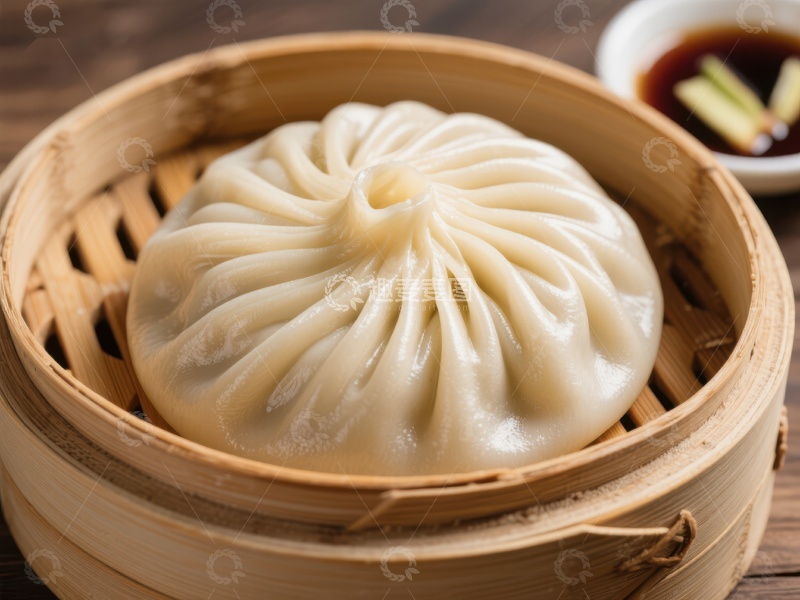 高清大图下载【趣麦麦图】竹笼中的美味包子