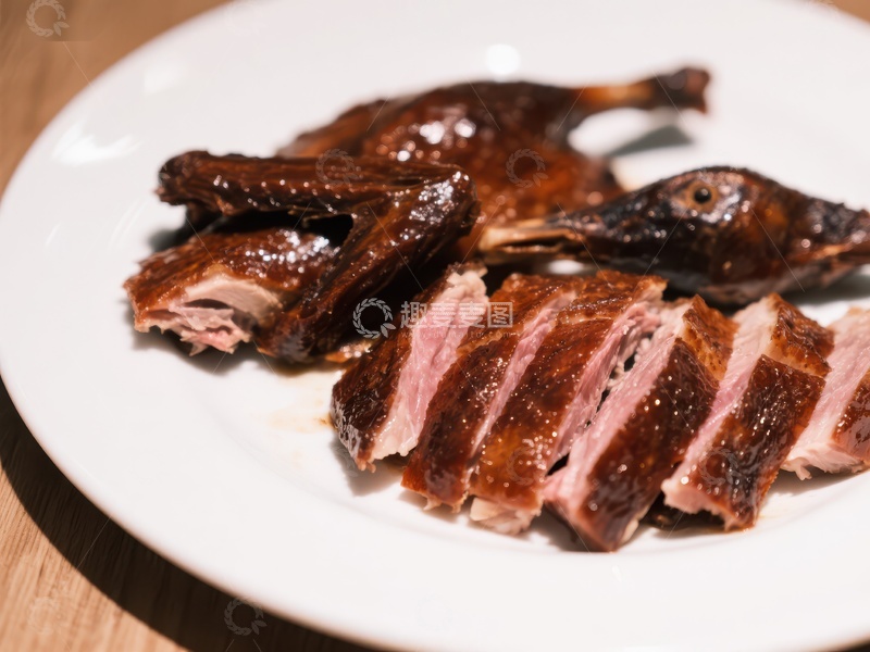 高清大图下载【趣麦麦图】烤鸭切片，色泽诱人
