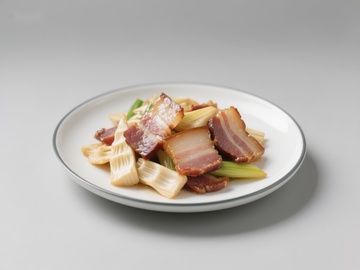 腊肉炒蒜苗，美味家常菜