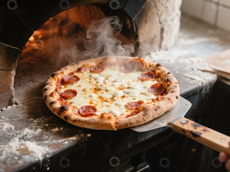 高清大图下载【趣麦麦图】出炉的意大利披萨