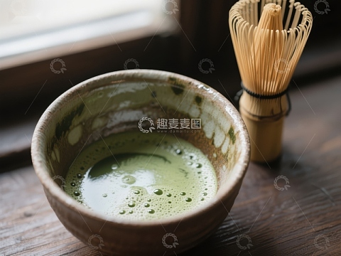 抹茶碗与竹筅的静谧时光