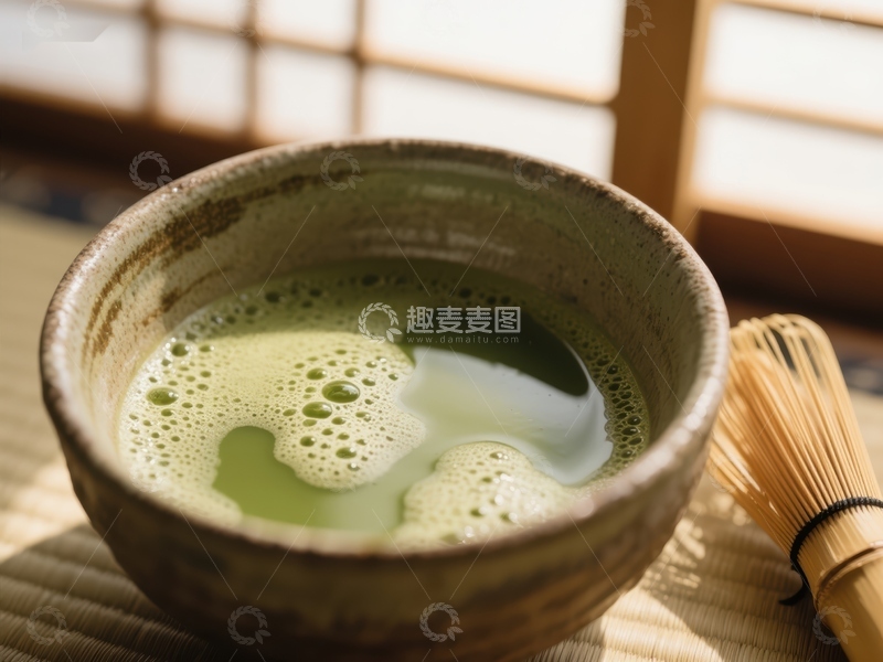 高清大图下载【趣麦麦图】抹茶静享：传统日式茶道