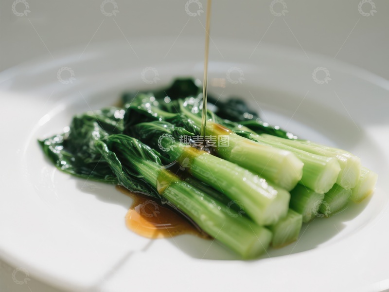 高清大图下载【趣麦麦图】清炒时蔬淋酱汁