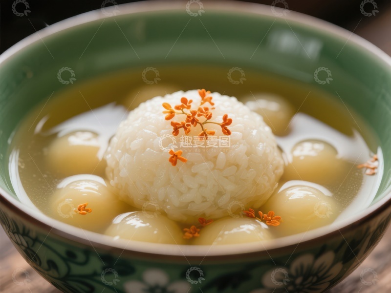 高清大图下载【趣麦麦图】桂花汤圆，甜蜜传统美食