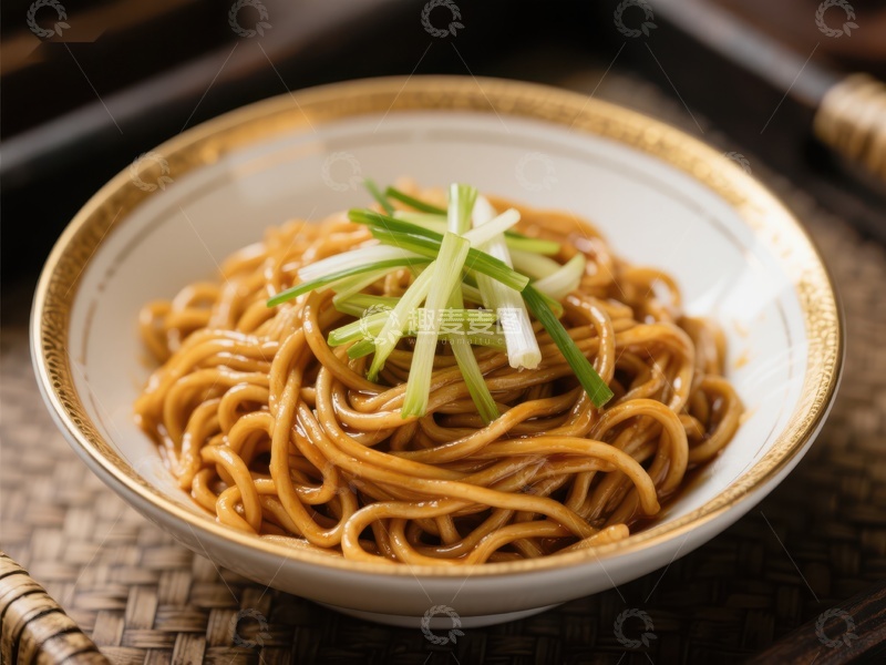 高清大图下载【趣麦麦图】热腾腾的面条配青葱