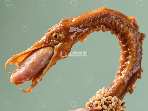 酱汁鸭脖特写