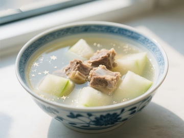 冬瓜排骨汤，清淡美味