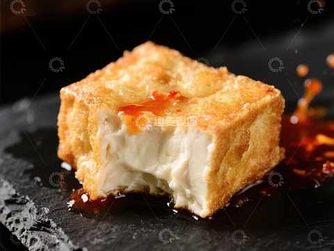 酥脆外皮的奶油芝士方块