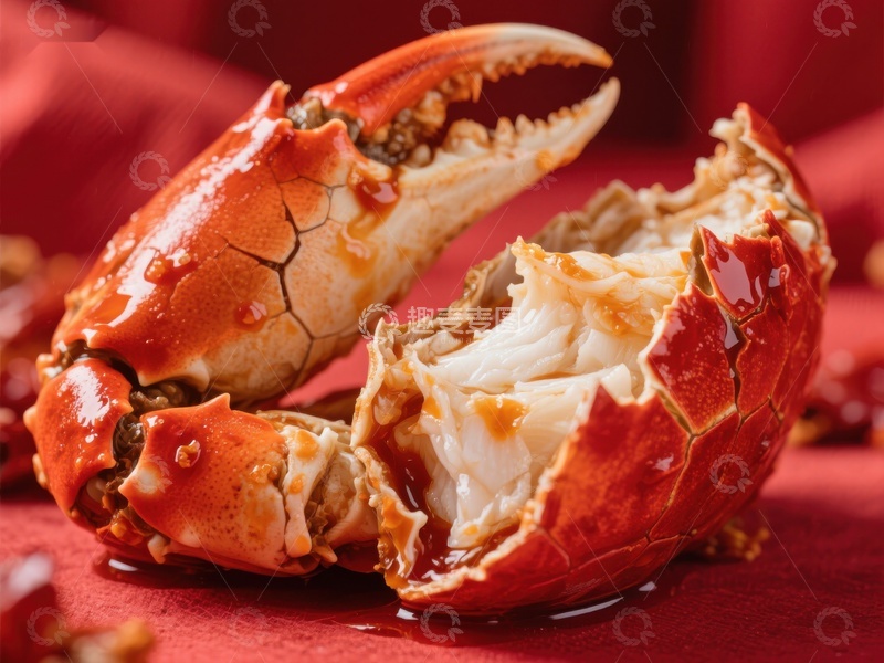 高清大图下载【趣麦麦图】美味螃蟹，鲜嫩多汁