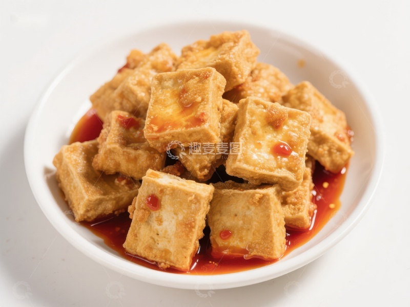 高清大图下载【趣麦麦图】香辣豆腐块，诱人美味
