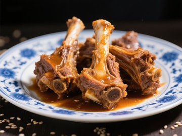 酱香浓郁的羊蝎子