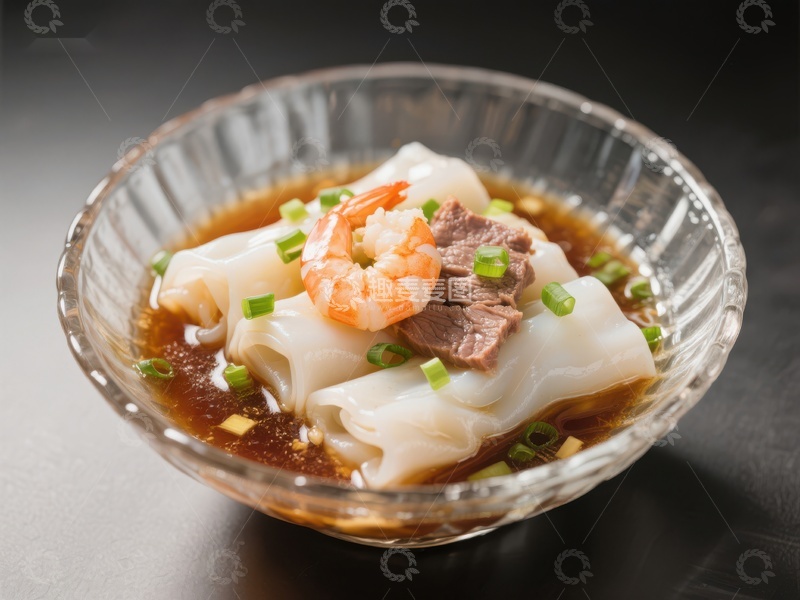 高清大图下载【趣麦麦图】鲜虾牛肉云吞面