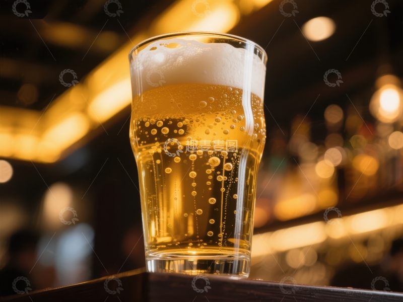 高清大图下载【趣麦麦图】金黄啤酒泡沫细腻