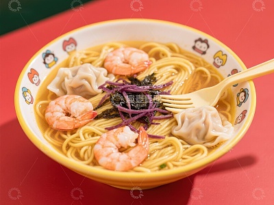 鲜虾云吞面，美味诱人