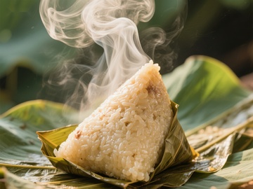 热气腾腾的粽子