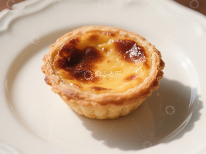 高清大图下载【趣麦麦图】金黄蛋挞，香甜诱人
