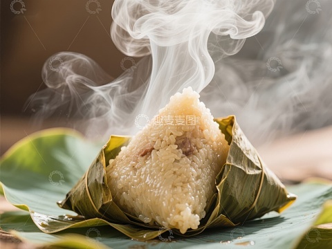 热气腾腾的粽子
