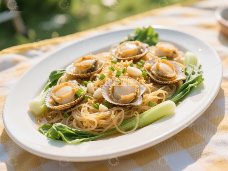 鲜美扇贝炒米粉