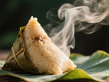 热气腾腾的粽子