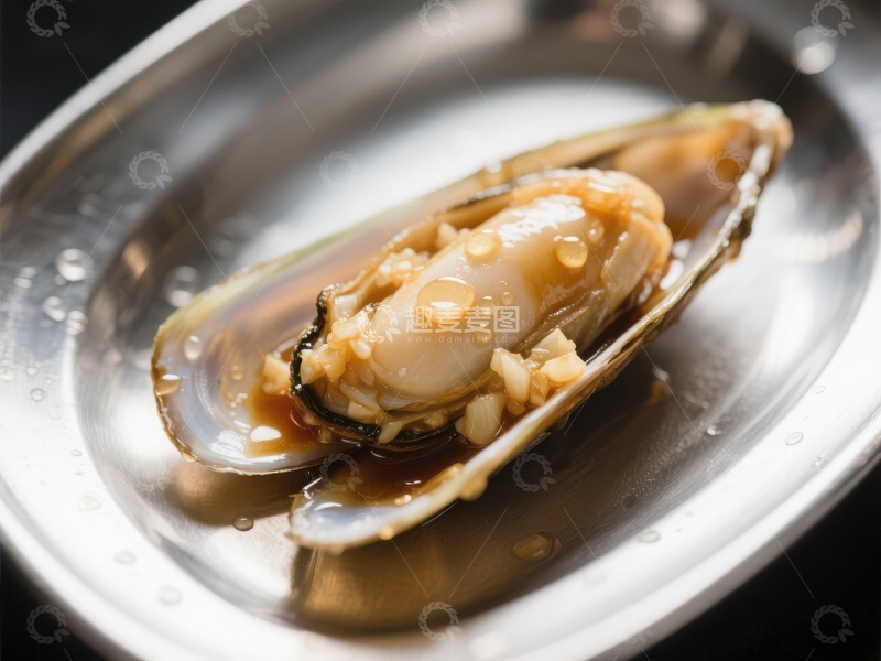 高清大图下载【趣麦麦图】蒜蓉蒸青口贝