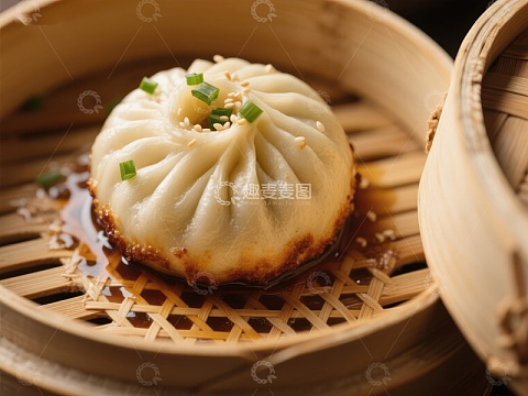 蒸笼中的美味包子