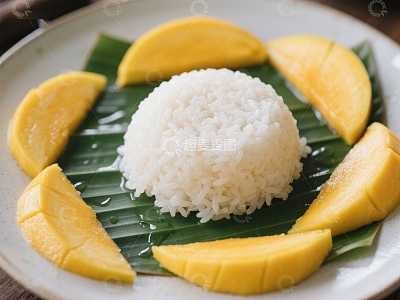 芒果糯米饭，传统美食