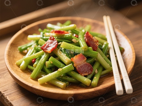 蒜薹炒腊肉，美味家常菜