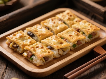 金黄酥脆的三鲜豆皮