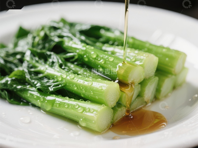 高清大图下载【趣麦麦图】清炒时蔬淋上酱汁