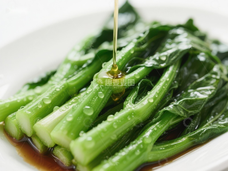 高清大图下载【趣麦麦图】清炒时蔬淋上香油