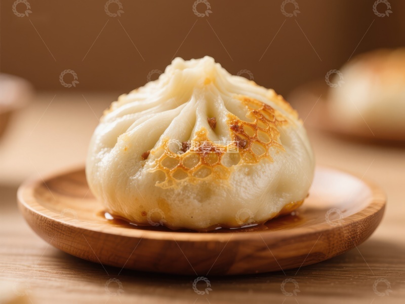 金黄焦底的美味包子
